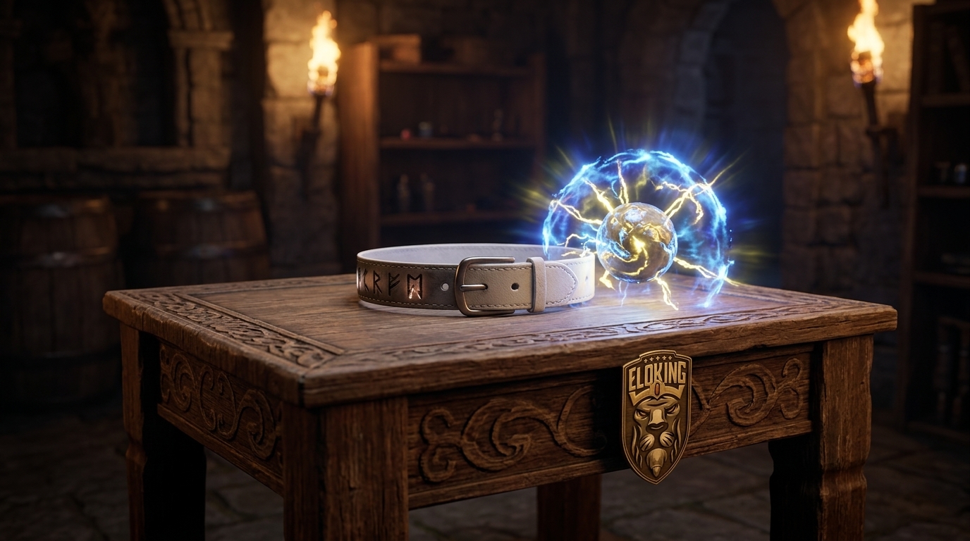 White Heavy Belt with an Orb of Chance glowing beside it