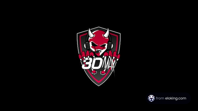 3DMax gaming logo with a playful devil mascot