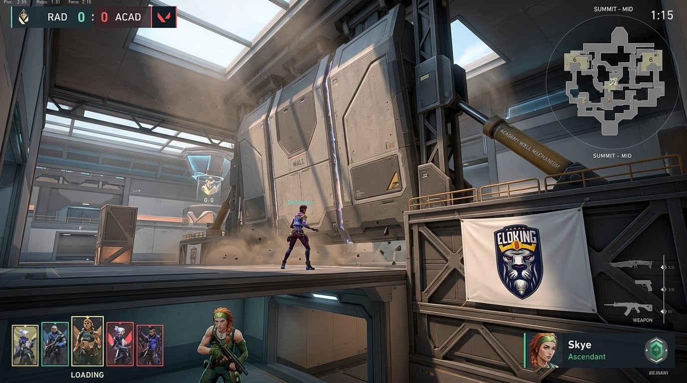 Reactive wall on Summit closing a lane mid-round