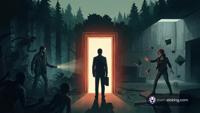 Gaming industry leadership change concept showing the balance between corporate strategy and creative game development.