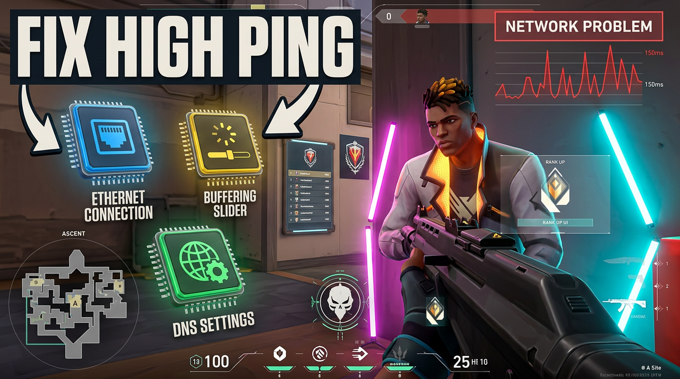 How to Fix High Ping in VALORANT