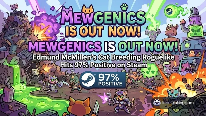 Mewgenics Is Out Now: Edmund McMillen’s Cat Breeding Roguelike Hits 97% Positive on Steam