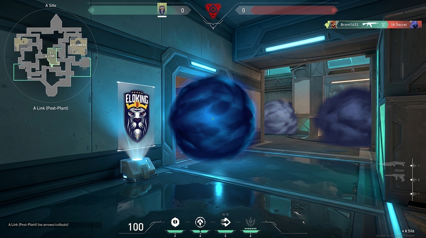 Pearl A site with a smoke on A Link and two follow-up options