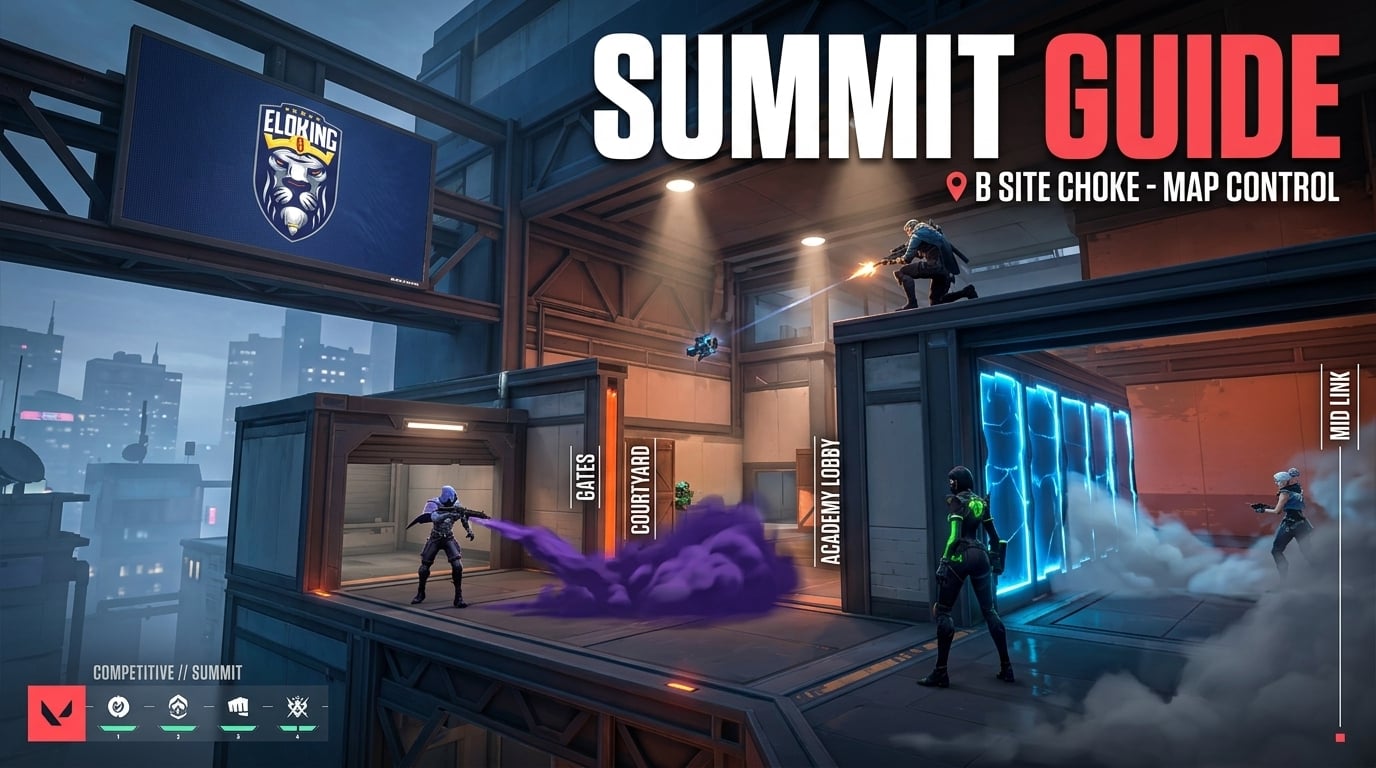 VALORANT Summit kartes ceļvedis: Labākie aģenti, izsaukumi un dūmi