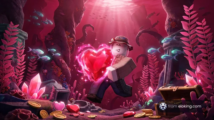 The Valentine's Merchant's shop interface in The Abyss, showing items and VTicket prices.