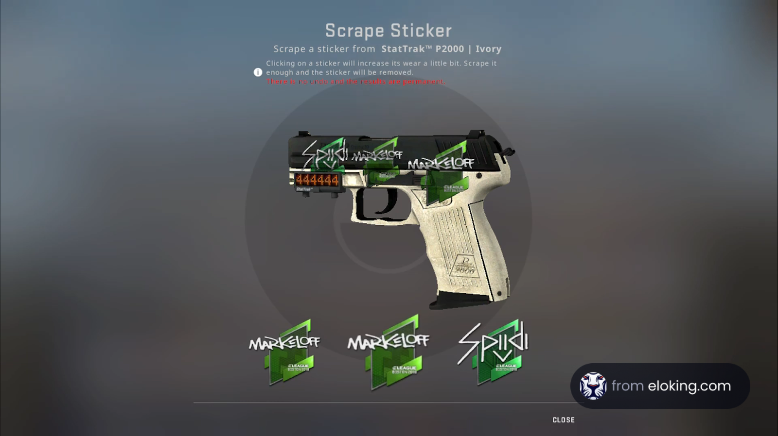 How to Remove Stickers in CS:GO - Eloking