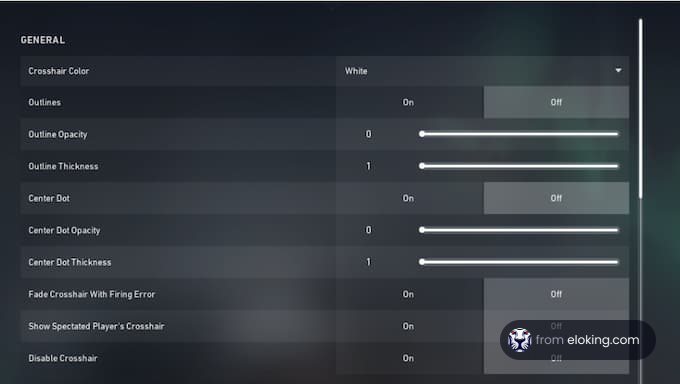 Valorant Crosshair Settings