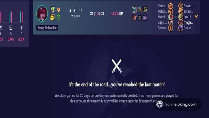 Mobalytics is a third-party website you can use to check your LoL account's win rate and stats