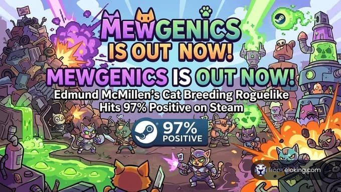 Mewgenics jetzt erhältlich: 97% positiv am ersten Tag auf Steam