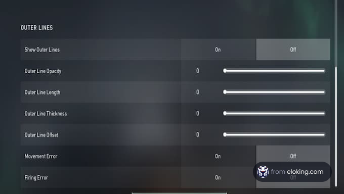 Valorant Outer Lines Crosshair Settings