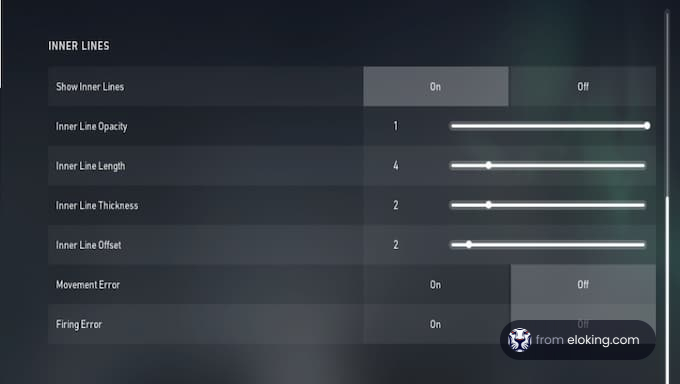 Valorant Inner Lines Crosshair Settings