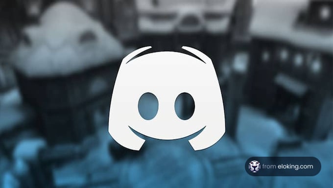Discord logo on a blurry abstract background