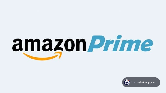 Amazon Prime logo with stylized text and smile design