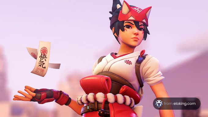 A fun anime character in an action pose