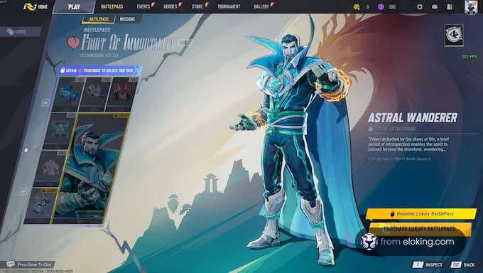 Astral Wanderer character from the Battlepass