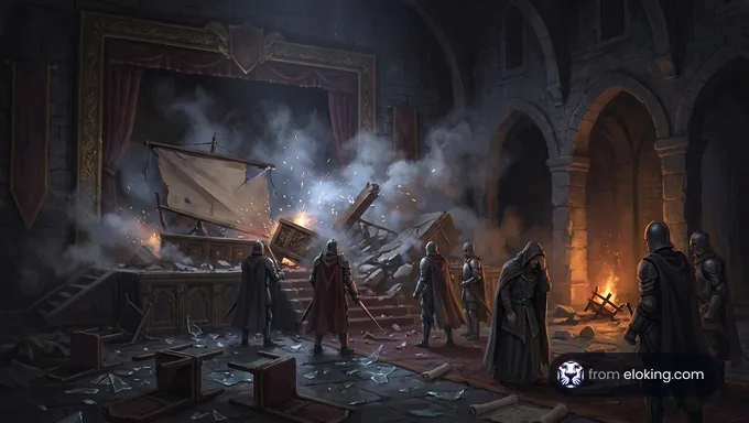 The Highguard logo over a blurred gameplay background.