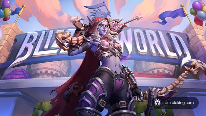 A strong character in a fantasy game at Bill World