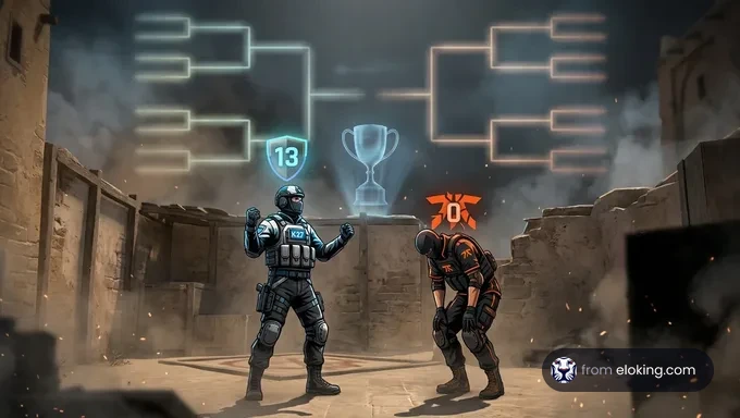 K27 vs Fnatic Punktestand zeigt das Ergebnis 13-0 auf Mirage bei IEM Atlanta 2026 Closed Qualifier.