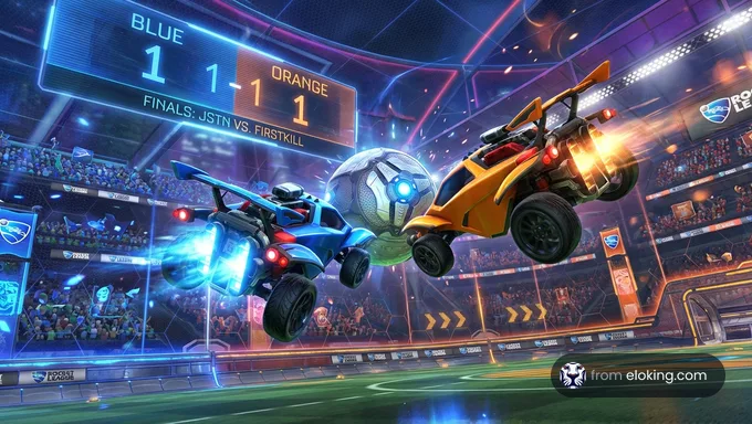 Jynxzi vs iShowSpeed Rocket League 1v1 showdown with over 100,000 live viewers.