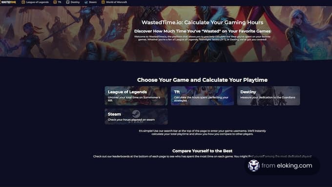 WastedTime.io: Calculate Your Gaming Hours