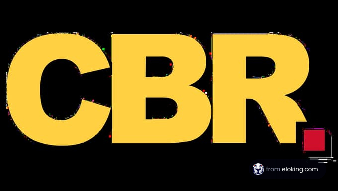 CBR logo in bold yellow letters