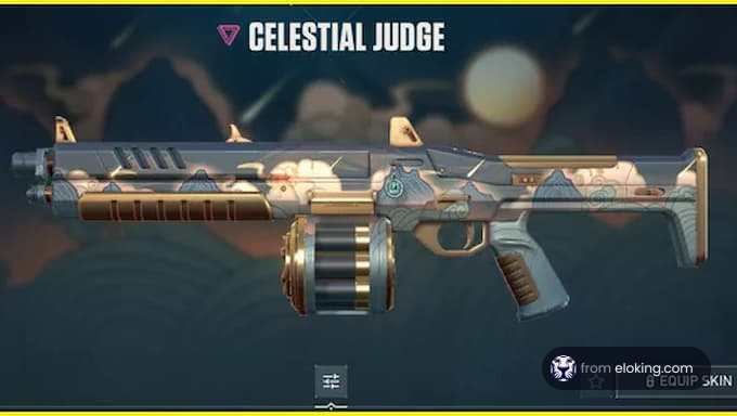 ビデオゲームのCelestial Judgeテーマの武器スキン