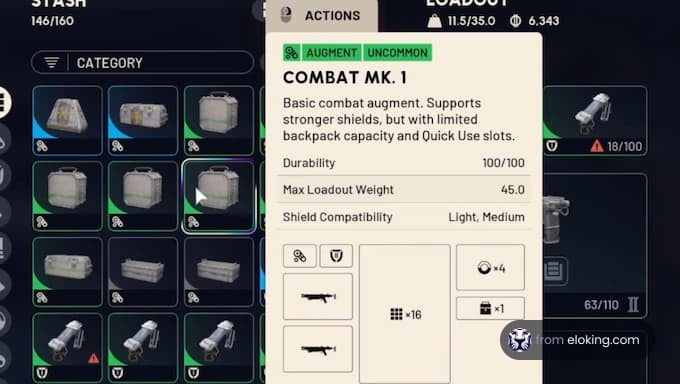 Cīņas MK. 1 uzlabojuma detaļas un specifikācijas