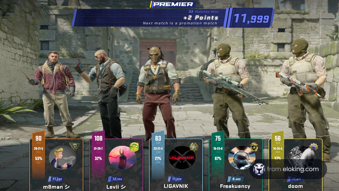 Players ready for a competitive match in a video game