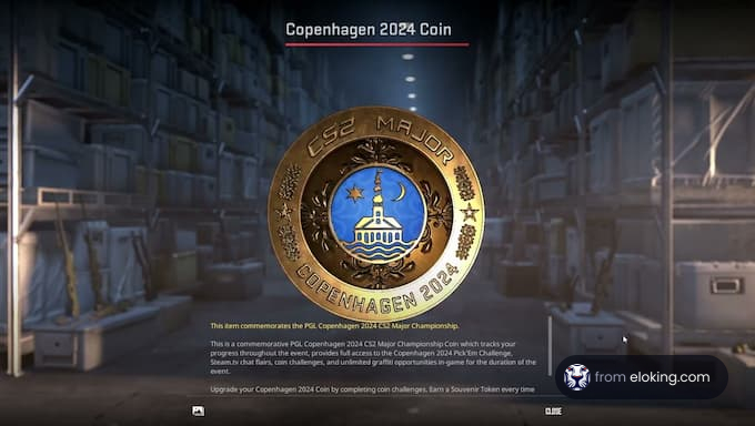 Copenhagen 2024 Coin for CS2 Major Championship