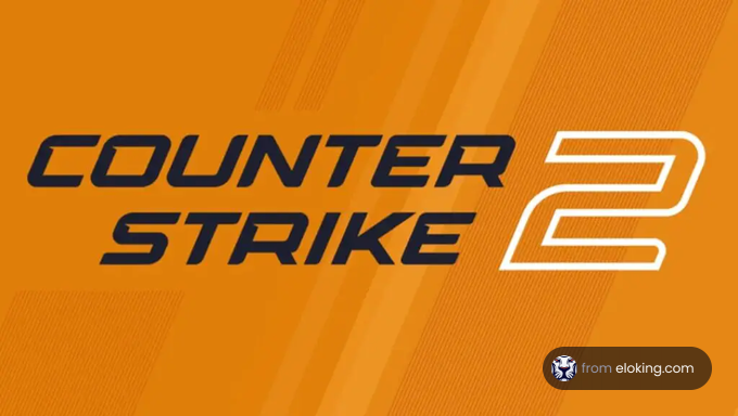 Counter Strike 2 logo on an orange background