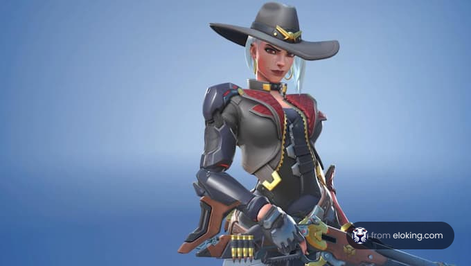 A stylish cowgirl character from a video game