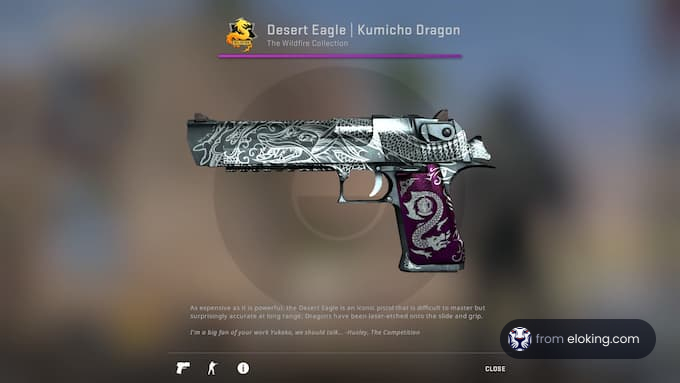 Desert Eagle Kumicho Dragon from The Wildfire Collection