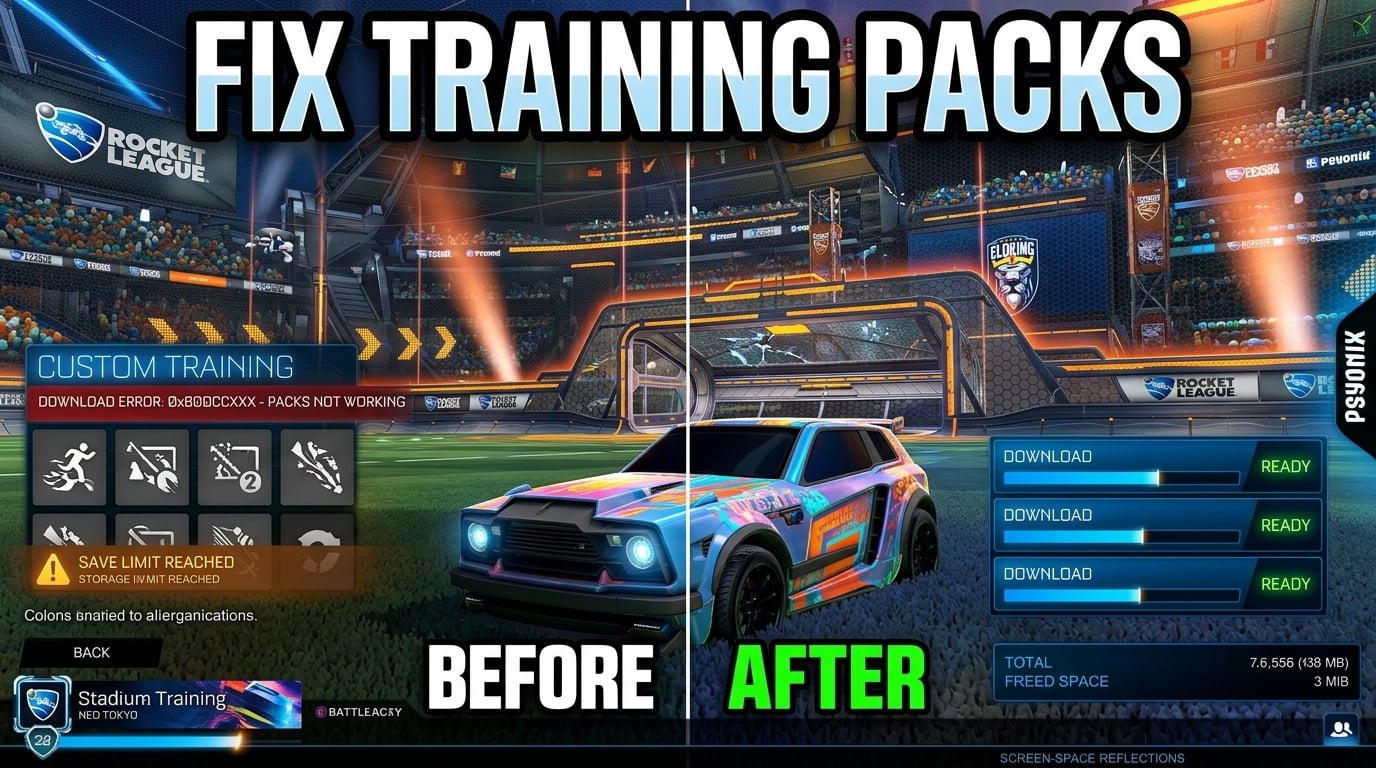 How to Fix Rocket League Training Packs Not Working