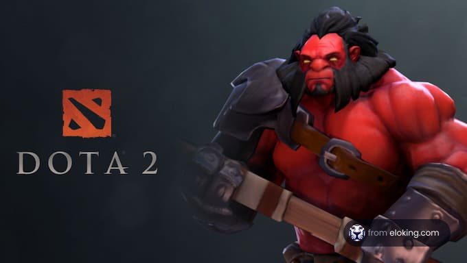 Dota 2 character Ax in action