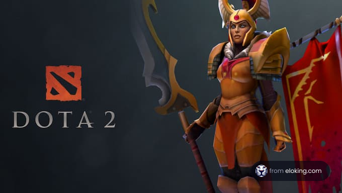 A powerful warrior character from Dota 2