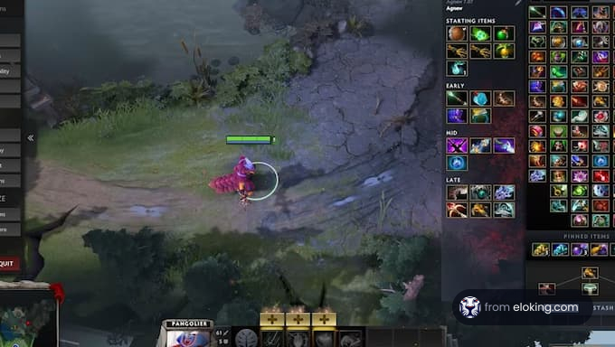 Pangolier character strategies in Dota 2