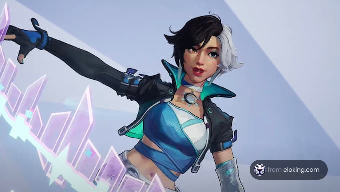 A dynamic character showcasing a legendary style in an animated artwork.