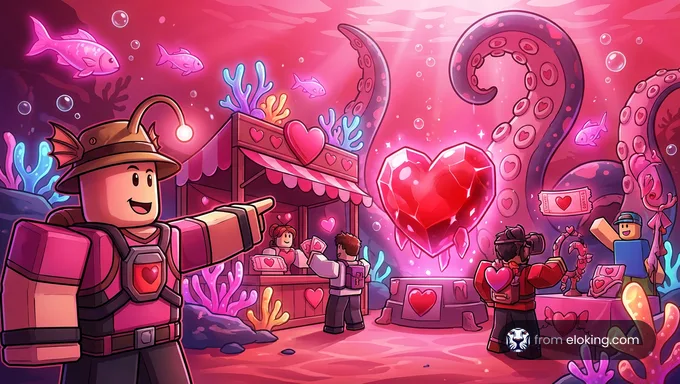 A player's inventory full of Lovesick Guppies and a large amount of VTickets.