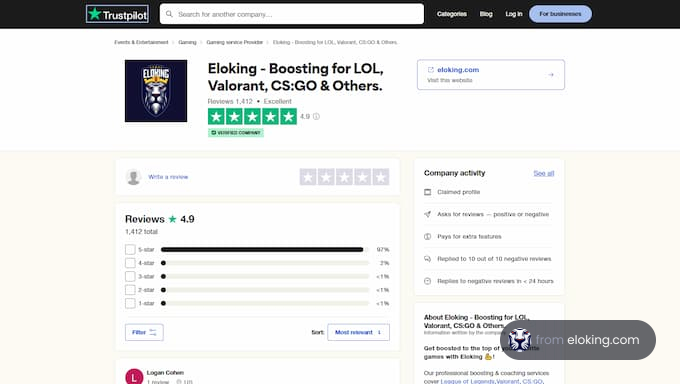 Eloking - Boosting for LOL, Valorant, CS:GO & Others