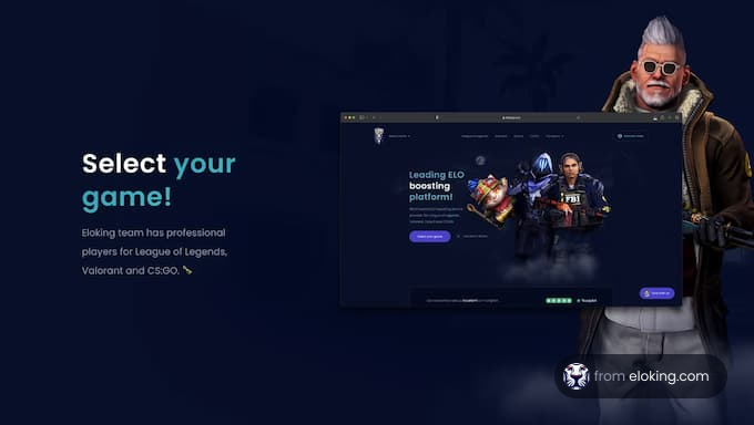 Select your game! Eloking team has professional players for League of Legends, Valorant and CS:GO.