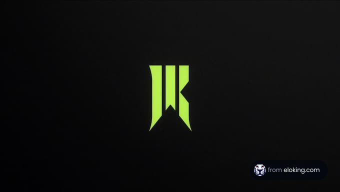 Eloking logo in green on a black background