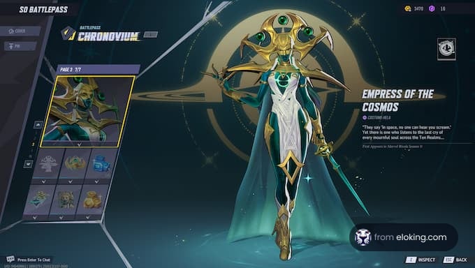 Empress of the Cosmos in Battlegrounds Chronovium