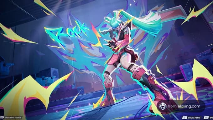 An energetic dancer performing with vibrant colors and dynamic poses.