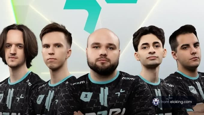 A portrait of a professional esports team in action