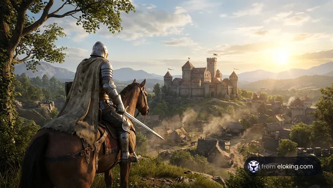 Henry of Skalitz looking over the lush, green hills of Bohemia in Kingdom Come: Deliverance.