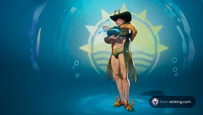 A fantasy character showcasing water magic
