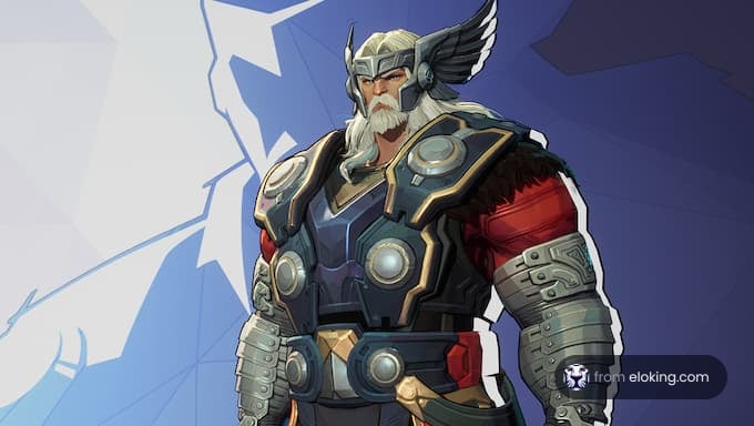 A powerful fantasy warrior with armor and wings.