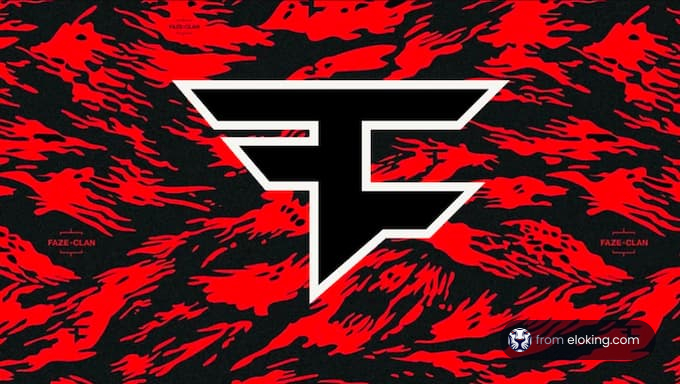 FaZe Clan logo on a red and black background