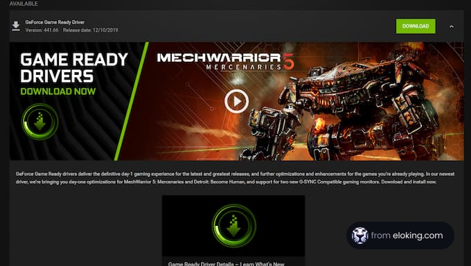 Game Ready Drivers for MechWarrior 5 Mercenaries