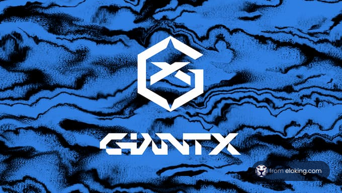 Gauntx logo on a blue patterned background